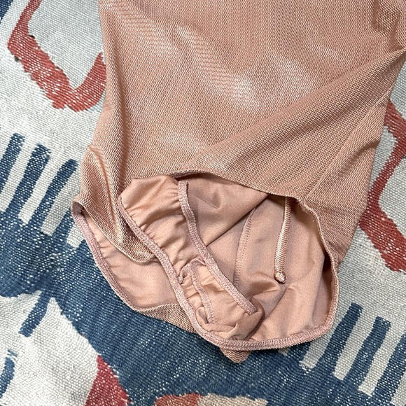 WHIMSY AND ROW ANNETTE ONE-PIECE SWIMSUIT metallic nude tie back - Picture 14 of 14